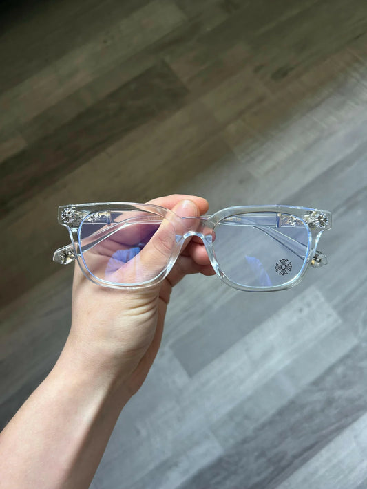 Chrome Glasses (Clear)